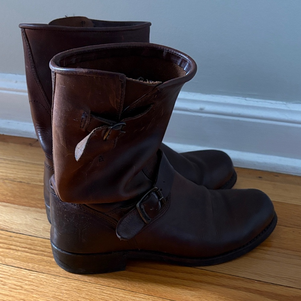 Frye Dark Brown Leather Boots